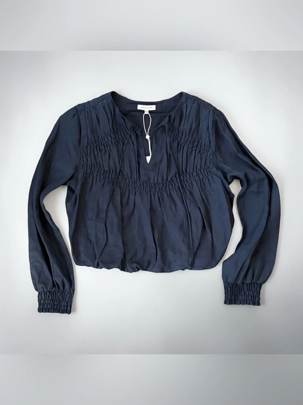 Nwt Rebecca Taylor Anya Ramie Blouse